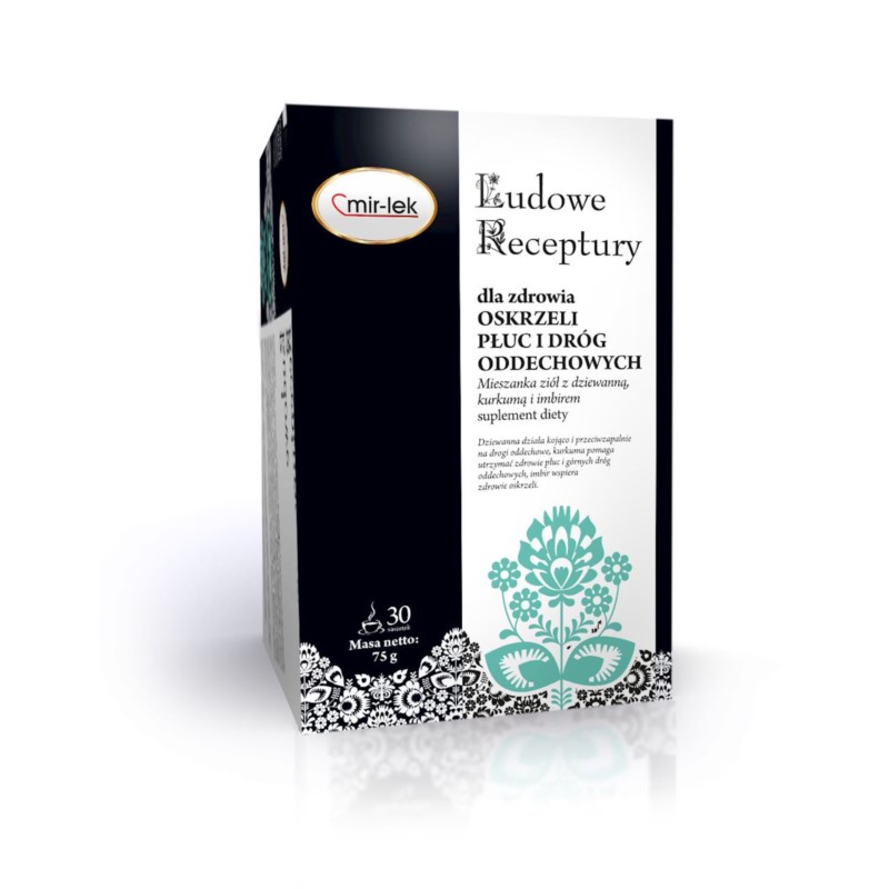 Ludowe Receptury Oskrzela Płuca  30 Sasz.