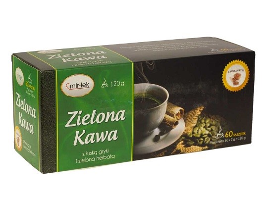 Mirlek Zielona Kawa Z Łuską Gryki 60 Sasz. Mirlek Zielona Kawa Z Łuską Gryki 60 Sasz.