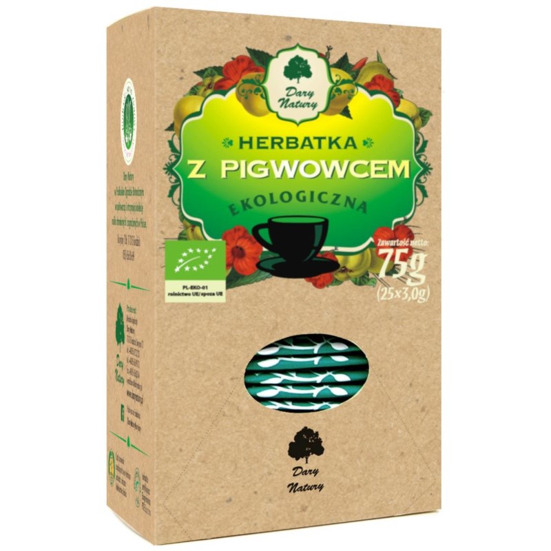 Dary Natury Herbata z pigwowcem EKO 25x3g Dary Natury Herbata z pigwowcem EKO 25x3g