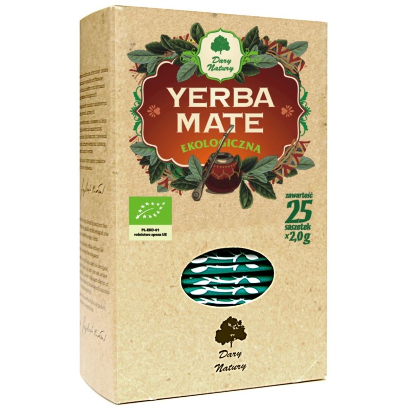 Dary Natury Yerba Mate EKO 25X2G Dodaje Energii
