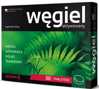 Colfarm Węgiel Aktywowany 30 Tabl. Colfarm Węgiel Aktywowany 30 Tabl.