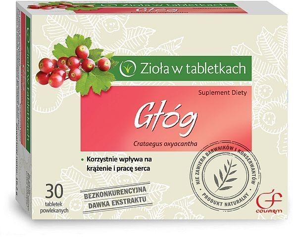 Colfarm Głóg 30 Tabletek Wspiera Krążenie I Serce Colfarm Głóg 30 Tabletek Wspiera Krążenie I Serce