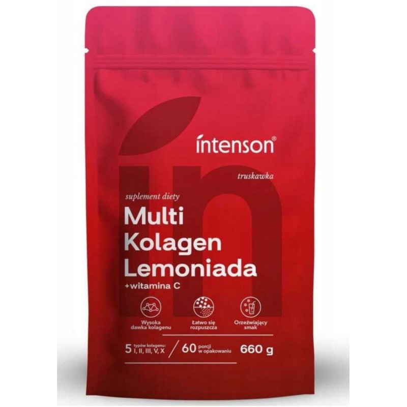 Intenson Multi Kolagen 420 g truskawka Intenson Multi Kolagen 420 g truskawka