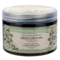 Babuszka Agafia Czarne mydło naturalne 37 ziół 500