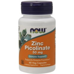 Now Foods Pikolinian Cynku 50 Mg 60 K
