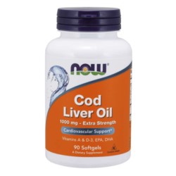 Now Foods Tran Cod Liver Oil 1000mg 90 softgels