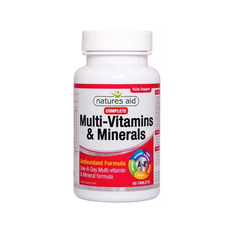NATURES AID COMPLETE MVITS I MINERAŁY 90 TABL NATURES AID COMPLETE MVITS I MINERAŁY 90 TABL
