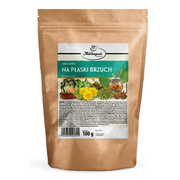 Herbapol Mieszanka Na płaski brzuch 100 g