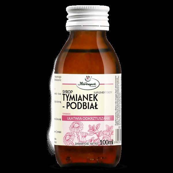 Herbapol Syrop Tymianek Podbiał 100 ml Herbapol Syrop Tymianek Podbiał 100 ml