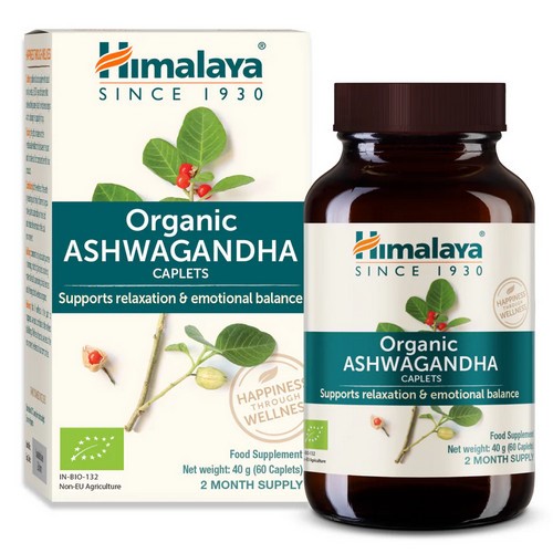 Himalaya Organic Ashwagandha 60 Kaps.