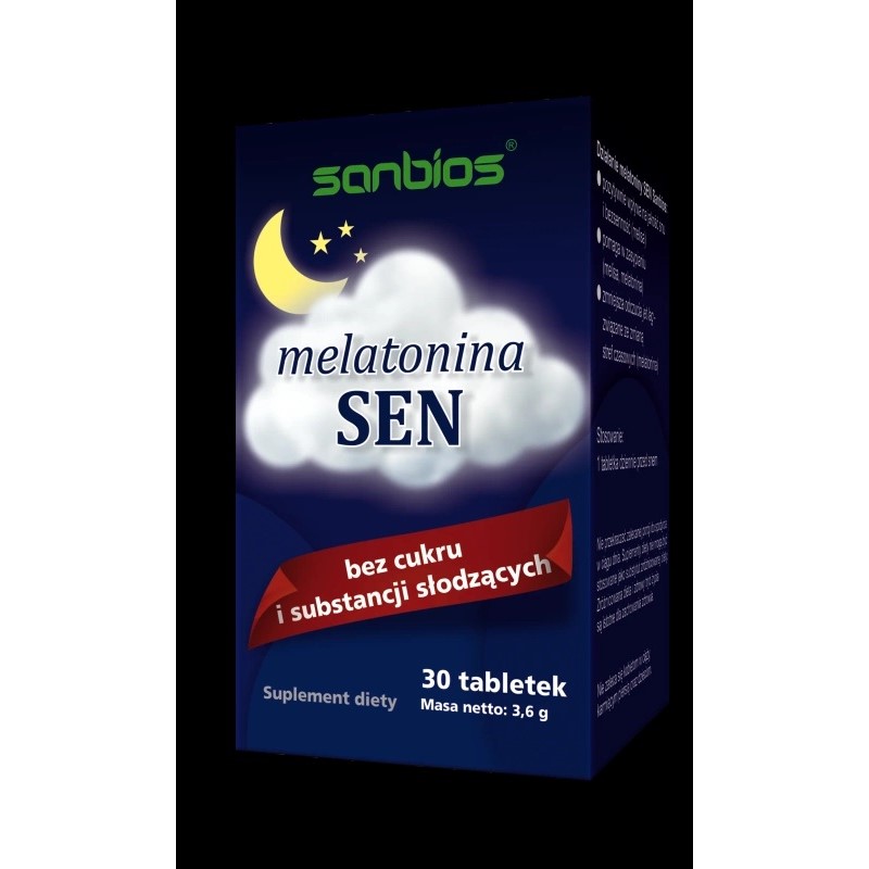 Sanbios Melatonina Sen 30 tabletek