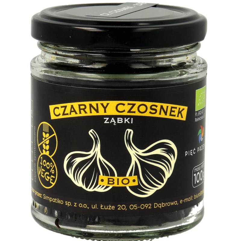 Pięć Przemian Czarny czosnek BIO 100g