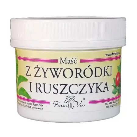 Farm-vix Maść z Żyworódki i Ruszczyka 150 ml Farm-vix Maść z Żyworódki i Ruszczyka 150 ml