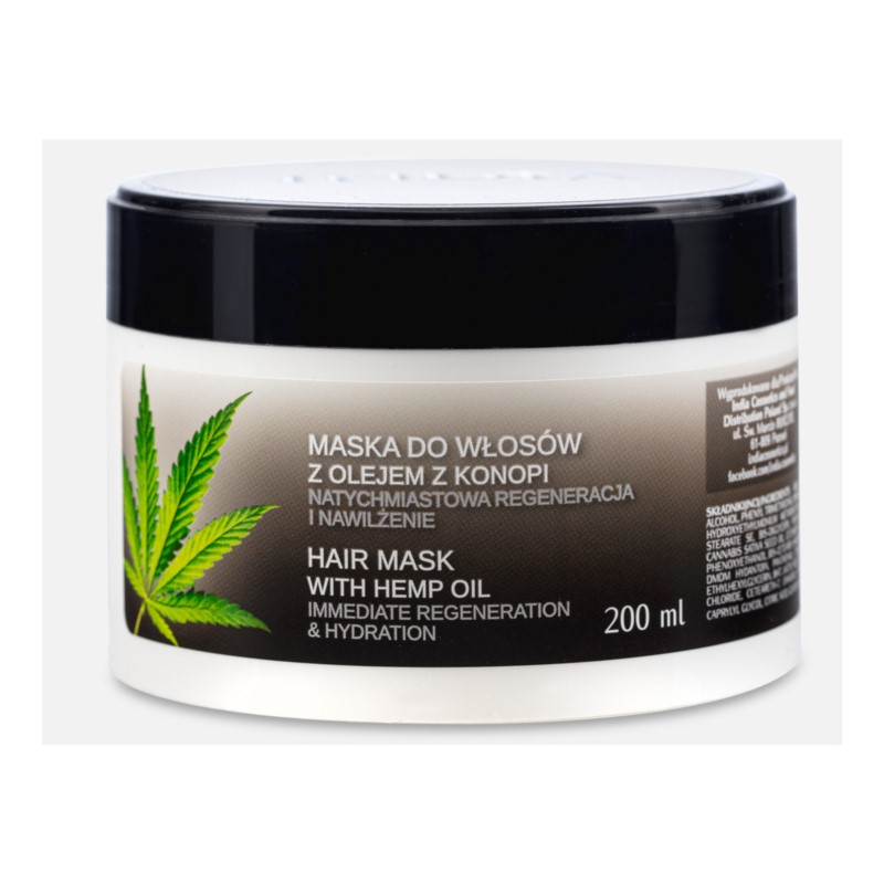 India Maska Do Włosów Z Olejem Z Konopi 200Ml