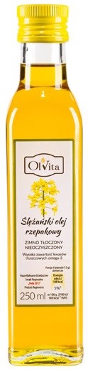 Olvita Olej Rzepakowy Zimno Tłoczony 250Ml