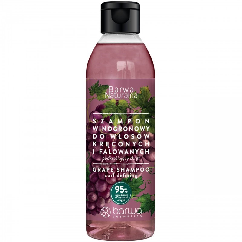 Barwa Szampon Winogronowy 300 ml włosy kręcone