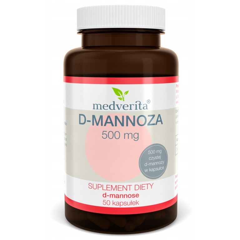 Medverita D-Mannoza 500 mg 50 K pęcherz moczowy Medverita D-Mannoza 500 mg 50 K pęcherz moczowy