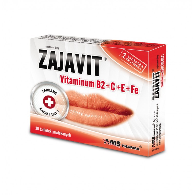 Zajavit Vitaminum B2 C E Fe 30 tabletek