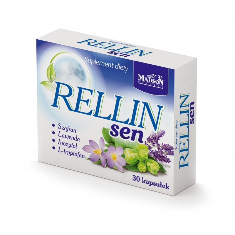 Rellin Sen 30 tabletek szafran kozłek inozytol Rellin Sen 30 tabletek szafran kozłek inozytol