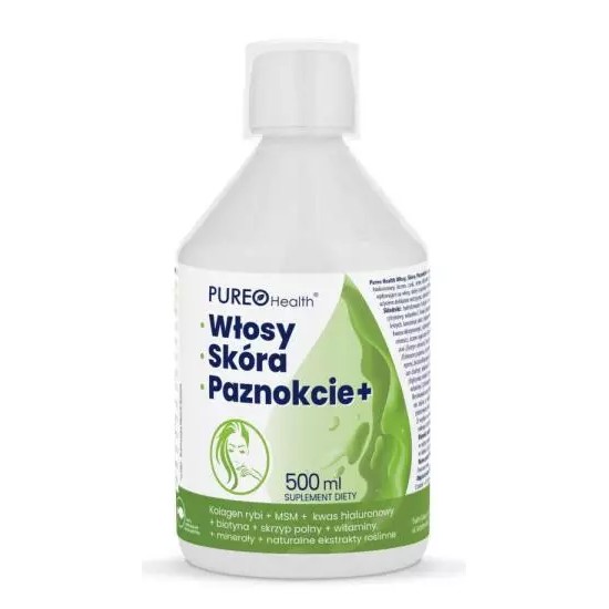 Pureo Health Włosy skóra paznokcie+ 500 ml