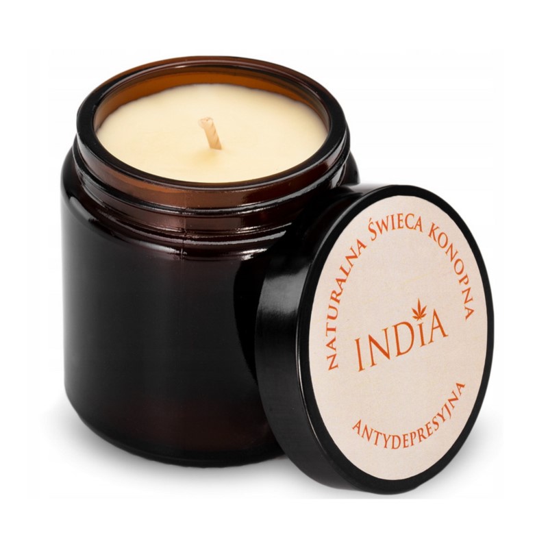 India Świeca konopna pomarańcz cynamon 90 g