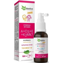 Ekamedica Witaminy A D3 E K2 Mk7 spray 30  junior