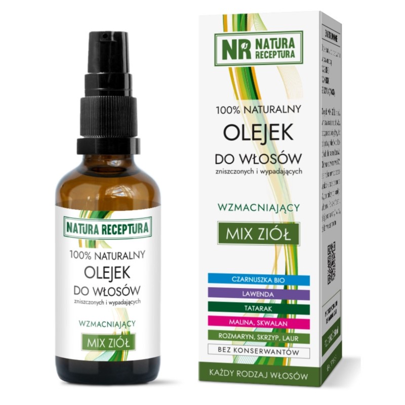 Natura Receptura Olejek do włosów MIX ZIÓŁ 50 ml