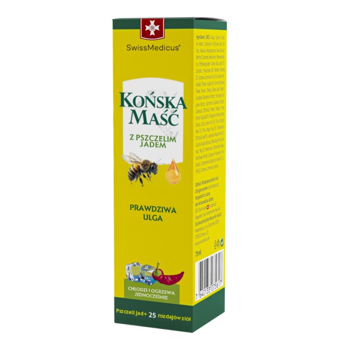 SwissMedicus Końska Maść z pszczelim jadem 75 ml