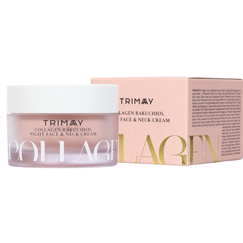 TRIMAY Krem na noc do twarzy i szyi z kolagenem