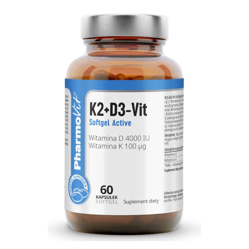 Pharmovit Witamina K2 D3 Softgel Active 60 k Pharmovit Witamina K2 D3 Softgel Active 60 k