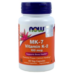Now Foods Witamina Mk7  K2 100 Mg 60 K