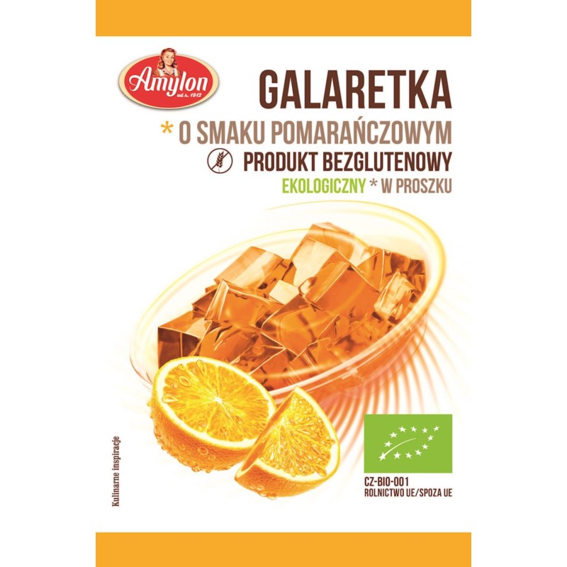 AMYLON Galaretka O Smaku Pomarańczowym BIO 40g