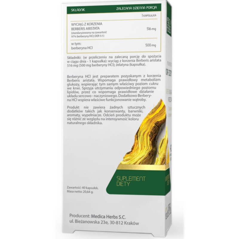 Medica Herbs Berberyna HCL 40 k