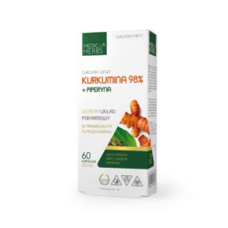 Medica Herbs Kurkumina 98% + piperyna 60 k