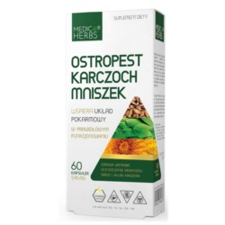 Medica Herbs Ostropest Karczoch Mniszek 60 k Medica Herbs Ostropest Karczoch Mniszek 60 k