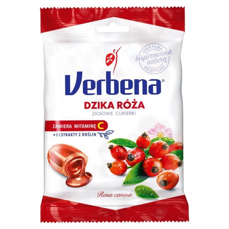 Verbena Dzika Róża  pokrzywa hibiskus 60g cukierki