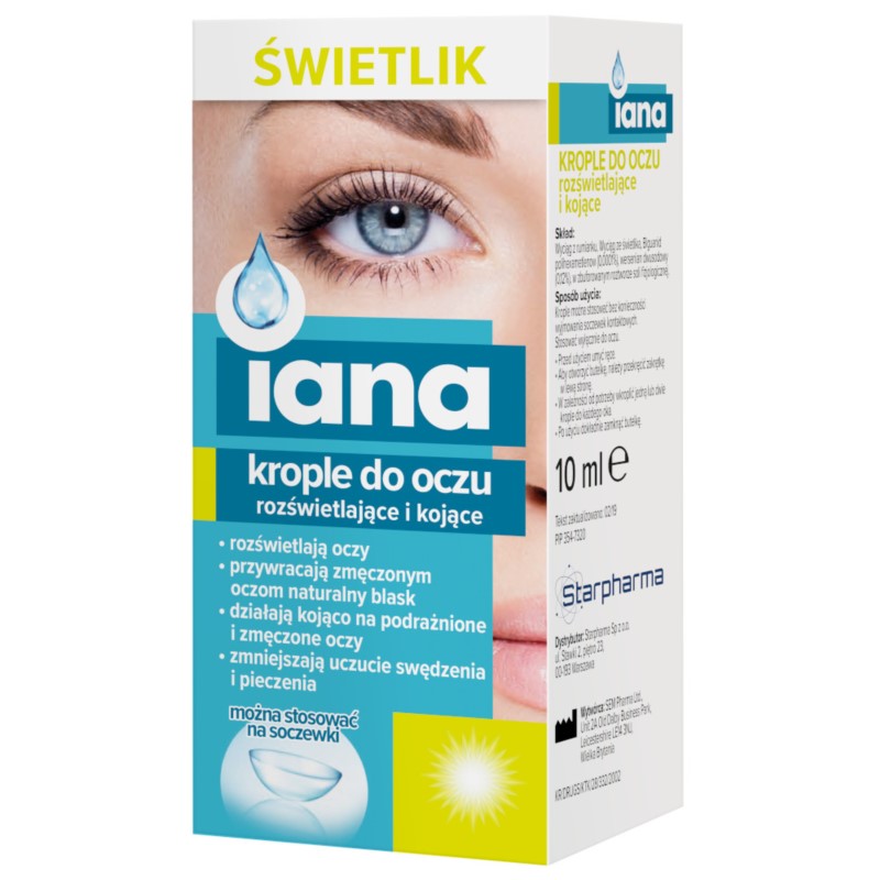 Starpharma Iana Krople Do Oczu ze świetlikiem Starpharma Iana Krople Do Oczu ze świetlikiem