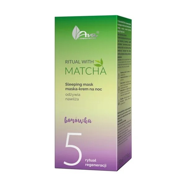 AVA Matcha Rituals Maska Krem na noc 50 ml No5