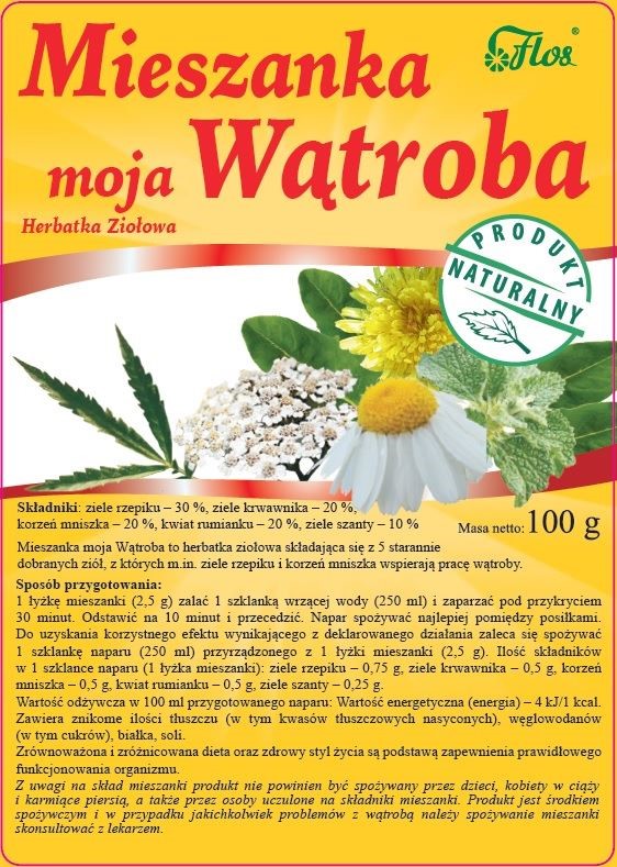 Flos Mieszanka Moja Wątroba 100G Flos Mieszanka Moja Wątroba 100G