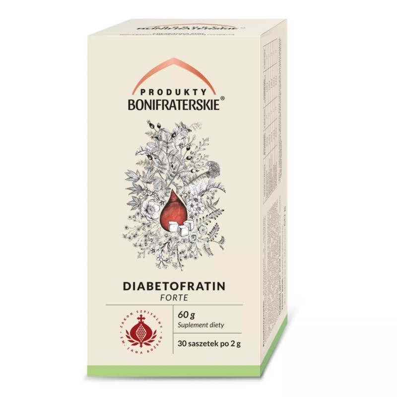 Produkty Bonifraterskie Diabetofratin Forte 30x2g
