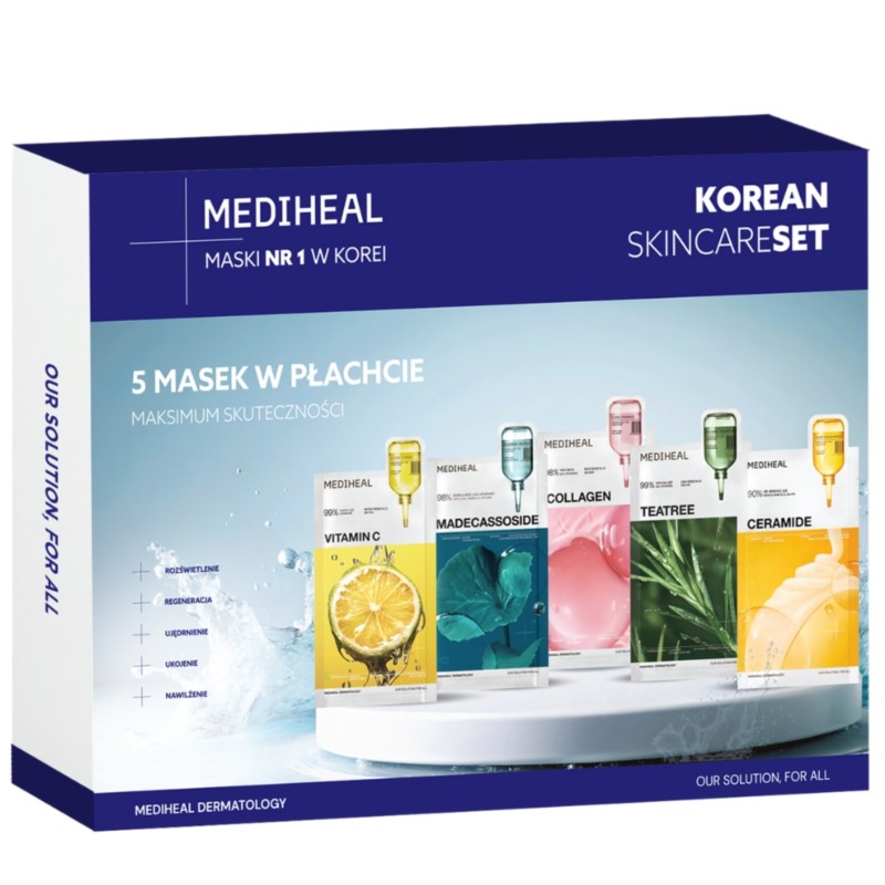 Mediheal 5 Masek w płachcie korean skin set