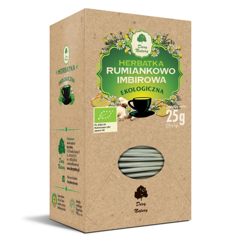 Dary Natury Herbata Rumiankowo-imbirowa EKO 25x1g Dary Natury Herbata Rumiankowo-imbirowa EKO 25x1g