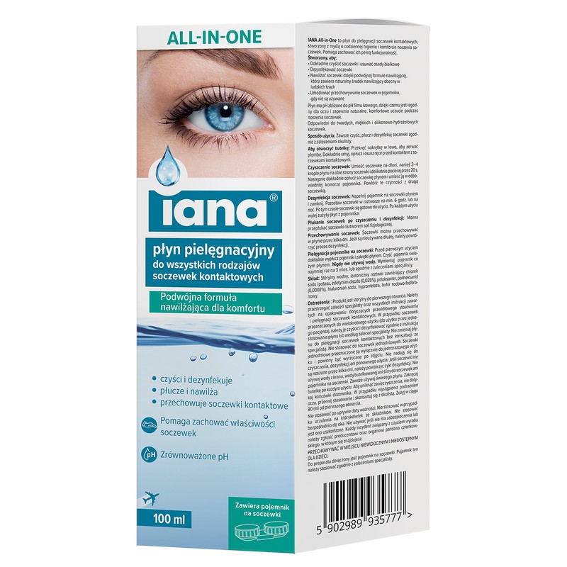 Iana ALL-IN-ONE Płyn do soczewek kontaktowych