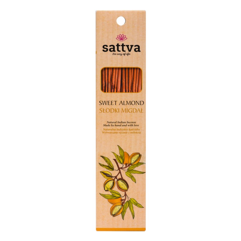 Sattva Naturalne Kadzidła Słodki Migdał 30G