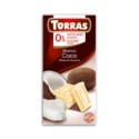 Torras Czekolada biała z kokosem 75 g