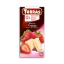 Torras Czekolada biała z truskawkami 75 g