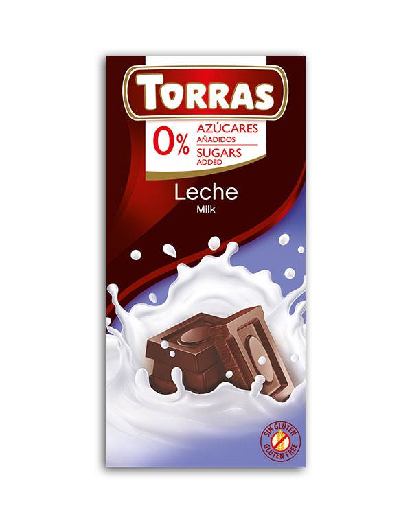 Torras Czekolada mleczna bez cukru 75 g Torras Czekolada mleczna bez cukru 75 g