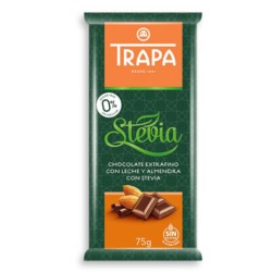 Trapa Czekolada mleczna z migdałami ze stewią 75 g