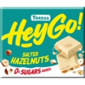 Hey Go Czekolada biała z orzechami i solą 60 g