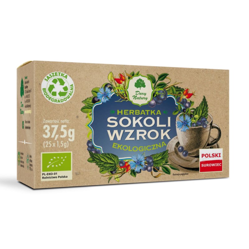 Dary Natury Herbata Sokoli Wzrok  Eko 25X2G